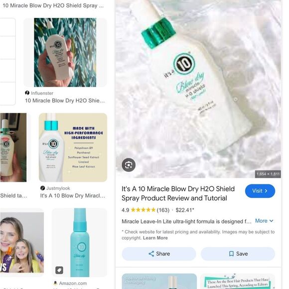 It’s A 10 Blow Dry Miracle H2O Shield - Picture 4 of 8